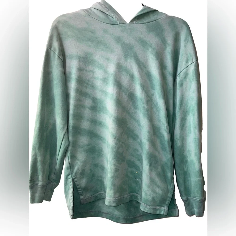 Gap Kids Oversized Hoodie Varsity Green Tie Die Size 14-16.    Adult M.  Unisex